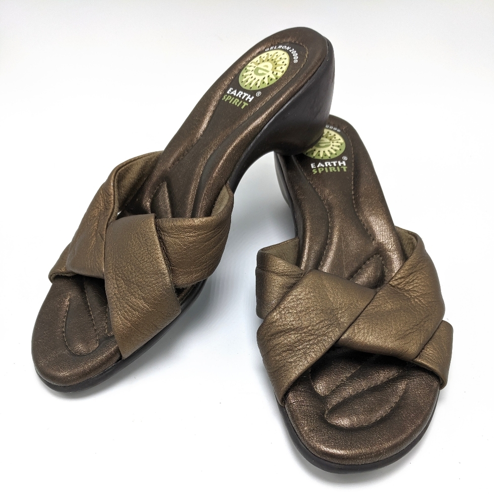 Earth Spirit Comfort Bronze Slides 7.5